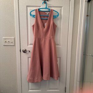 Dress the Population Catalina Fit-and-Flare Dress - Blush Pink - M